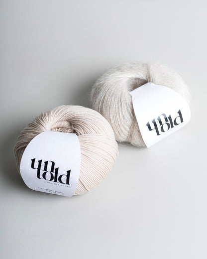 Un-told pure silk mohair - Almond Milk