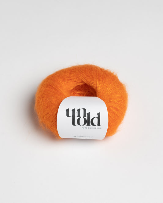 Un-told pure silk mohair - Orange Pop