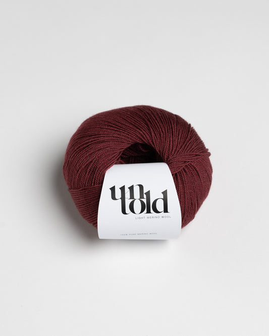 Ufortalt lett merino - Rouge Noir